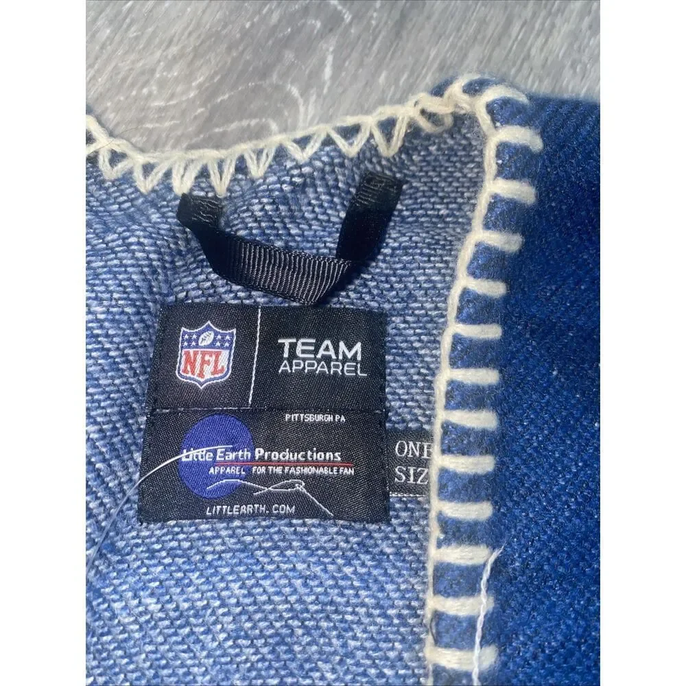 NFL COLTS Whipstitch Woven Poncho Jacket Blush Cape Team Apparel